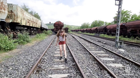 Public Sex Between Trains And Tracks !!
