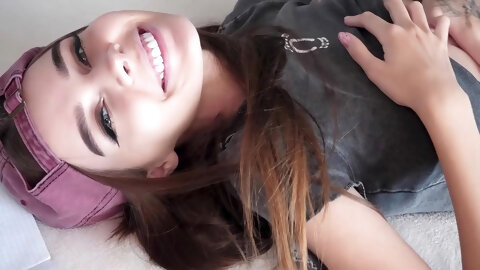 Extreme Eye Rolling Orgasms - Super Petite Teen Used Like A Toy And Loving It 14 Min With Alina Foxxx