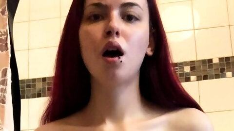 Skinny Pierced Amateur Redhead Rough Fucking Huge Toys